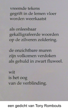 een gedicht van Tony Rombouts